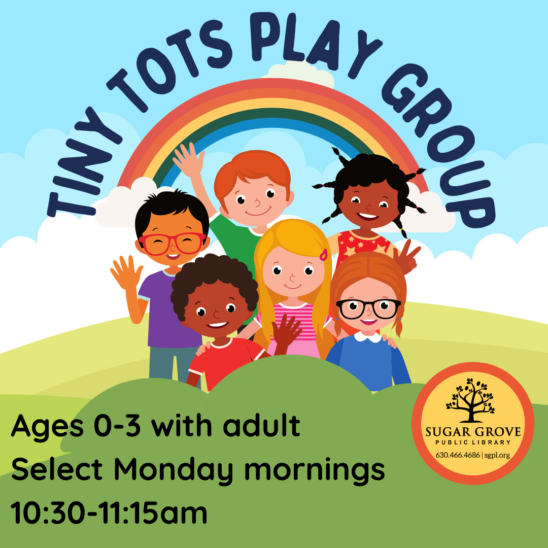 Tiny Tots Play Group: Ages 0-3 with Adult, select Monday mornings