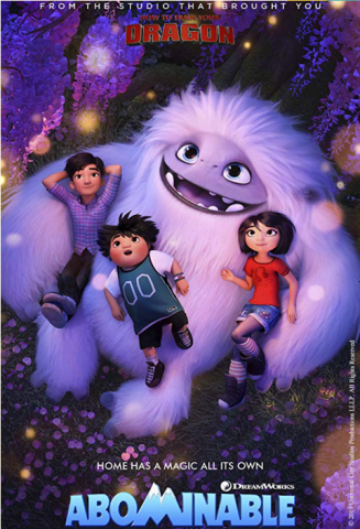 Cover for the movie Abominable, from Universal Pictures.