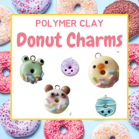 Polymer Clay Donut Charms