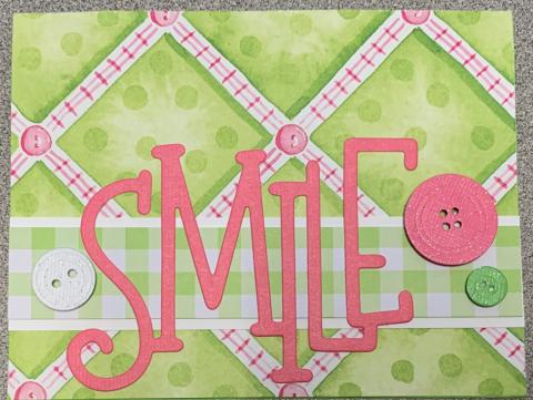 Smile cheerful greeting card