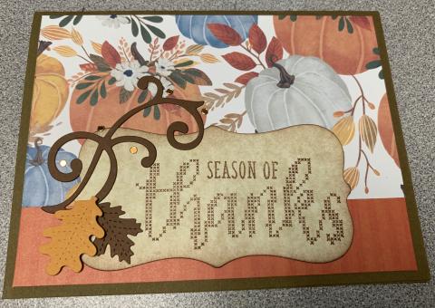 Season of Thanks greeting card