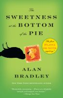 Sweetness at the Bottom of the Pie cover features a dead black bird with a stamp stuck on its bill