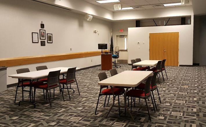Meeting Room A with tables and chairs
