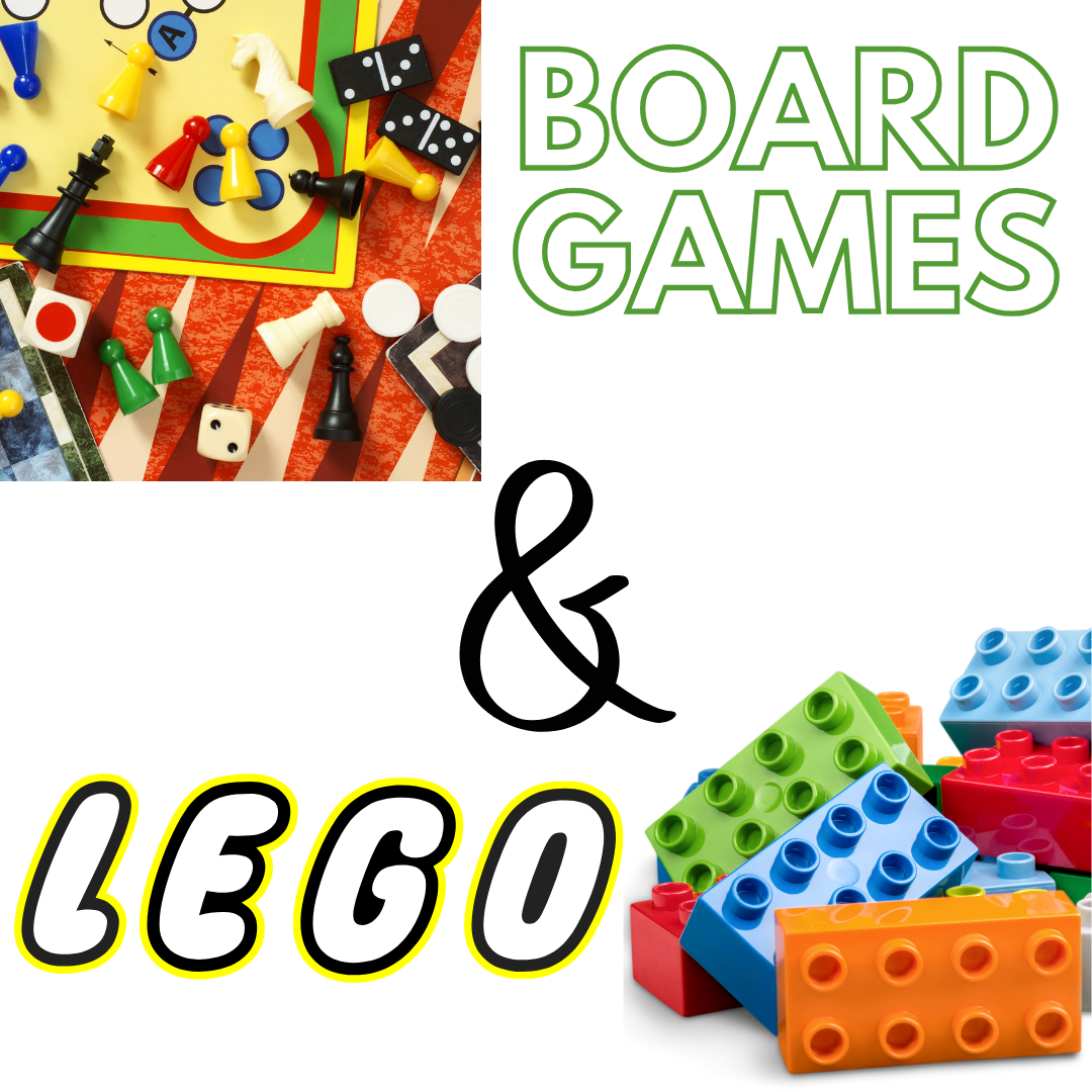 Board games and lego