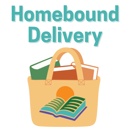 Homebounde Delivery bag with Sugar Grove Public Library logo